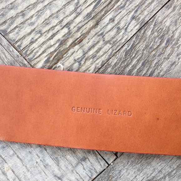 Ralph Lauren collection red lizard belt main image 4